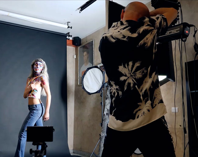 Model Foto Shooting al 'Salone Stefano Conte Parrucchiere Monza'